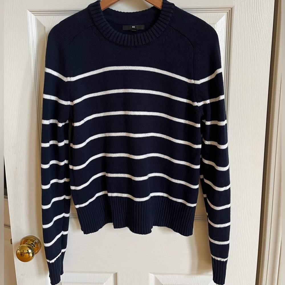 BANANA REPUBLIC COTTON SILK CREW NECK SWEATER